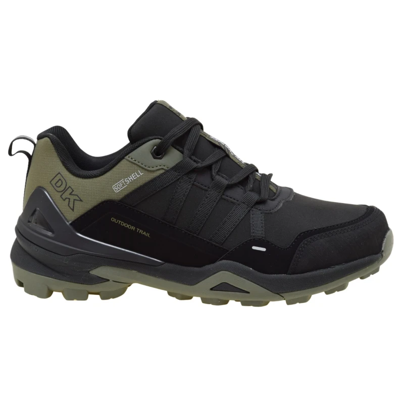 Buty sportowe męskie DK VB17920 trekkingowe softshell czarne khaki z agresywnym bieżnikiem (1).jpg