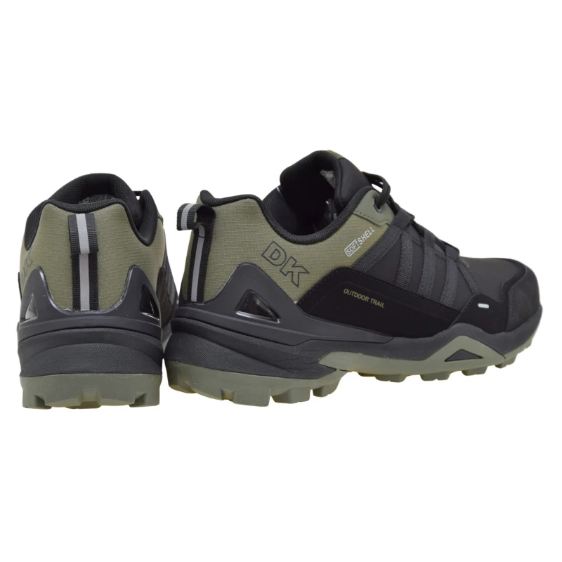 Buty sportowe męskie DK VB17920 trekkingowe softshell czarne khaki z agresywnym bieżnikiem (3).jpg