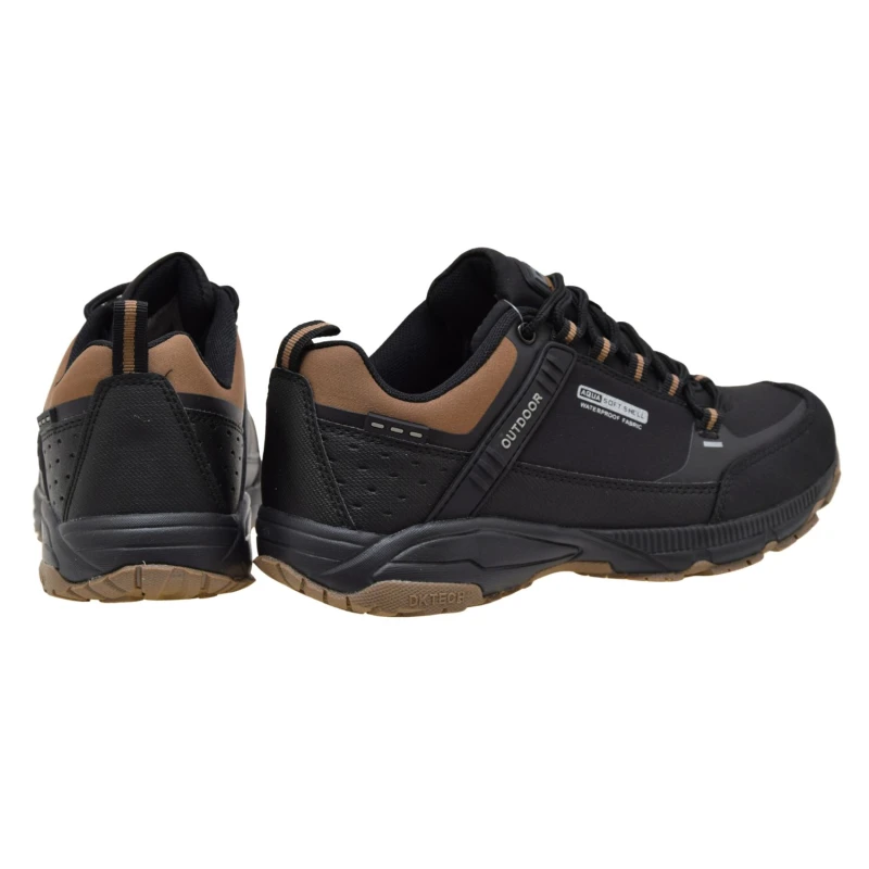 Buty DK 1096 PREDATOR LOW czarne softshell, damskie i młodzieżowe trekkingowe sneakersy (3).jpg