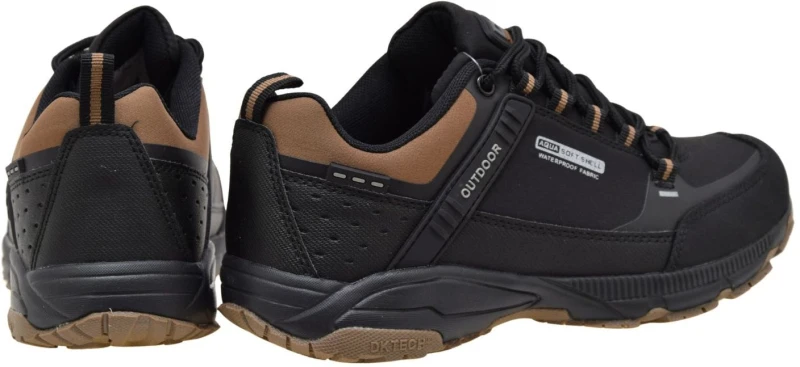 Lekkie buty sportowe DK Predator Low czarne, wygodne obuwie trekkingowe na spacer i co dzień (3).jpg