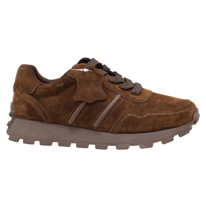 Brązowe sneakersy damskie S.Barski LR62-7101 ze skóry naturalnej zamszowej (1).jpg