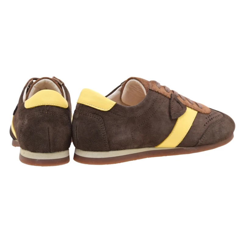 Brązowe sneakersy damskie zamszowe KAMPA N1412 ze skóry naturalnej (3).jpg