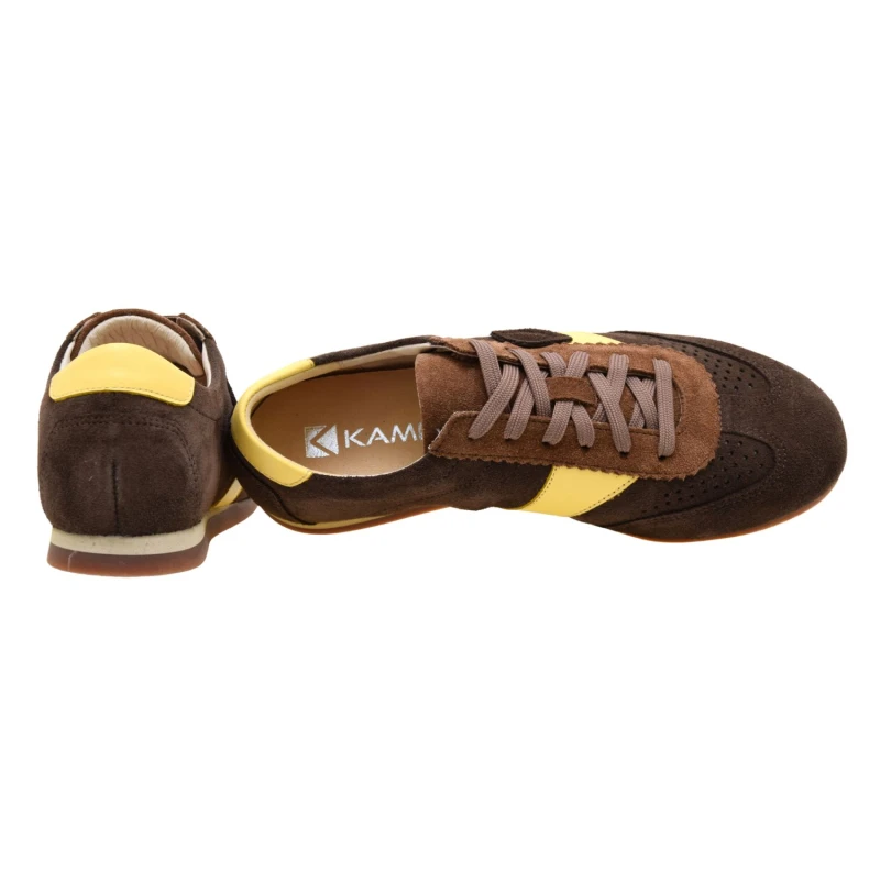 Brązowe sneakersy damskie zamszowe KAMPA N1412 ze skóry naturalnej (4).jpg
