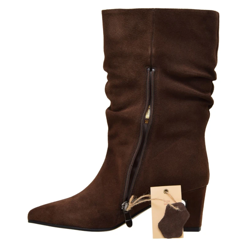 Eleganckie brązowe kozaki damskie CAMBELL 26-55333BR do połowy łydki na obcasie 6,5 cm (2).jpg