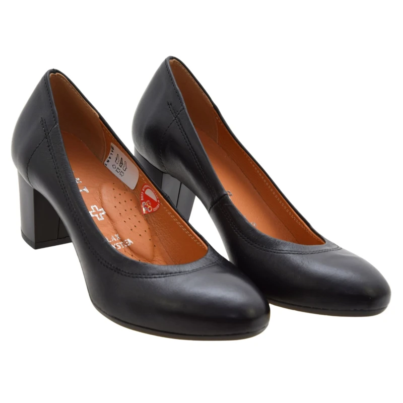 Czółenka damskie skórzane czarne GALANT 4518 na słupku 6 cm (2).jpg