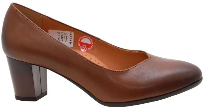 Eleganckie brązowe czółenka damskie z naturalnej skóry GALANT 4516 (1).jpg