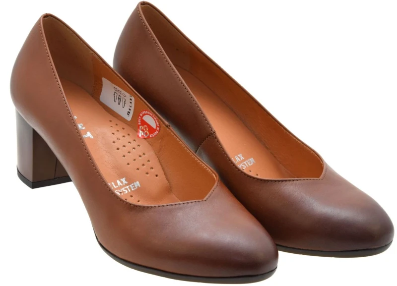 Eleganckie brązowe czółenka damskie z naturalnej skóry GALANT 4516 (2).jpg