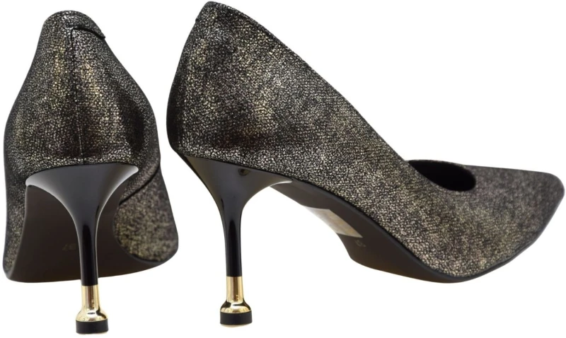 Czółenka damskie skórzane czarno-złote CheBello 5123 eleganckie szpilki 8 cm (3).jpg