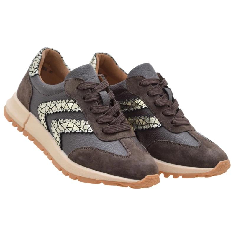 Damskie sneakersy skórzane brązowe S.BARSKI GR62-6015 ze złotymi wstawkami (2).jpg