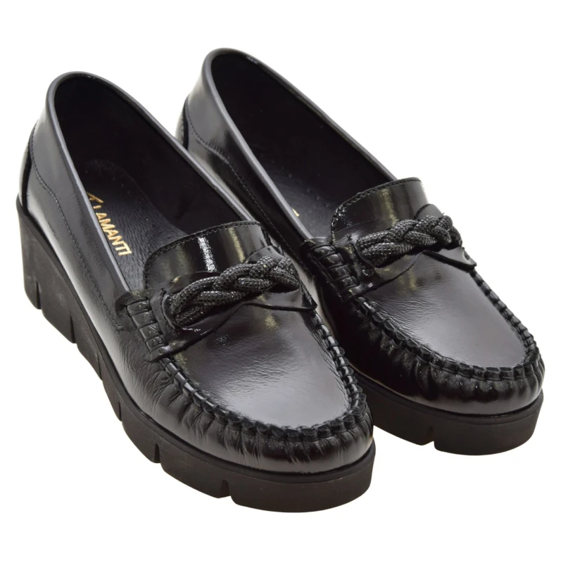 Mokasyny damskie eleganckie na koturnie Lamanti 989 (2).jpg