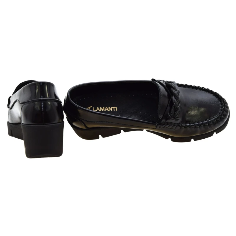 Mokasyny damskie eleganckie na koturnie Lamanti 989 (4).jpg