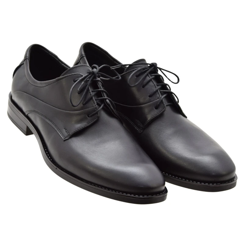 Czarne buty męskie do garnituru ze skóry naturalnej LEADER 432-459 (2).jpg