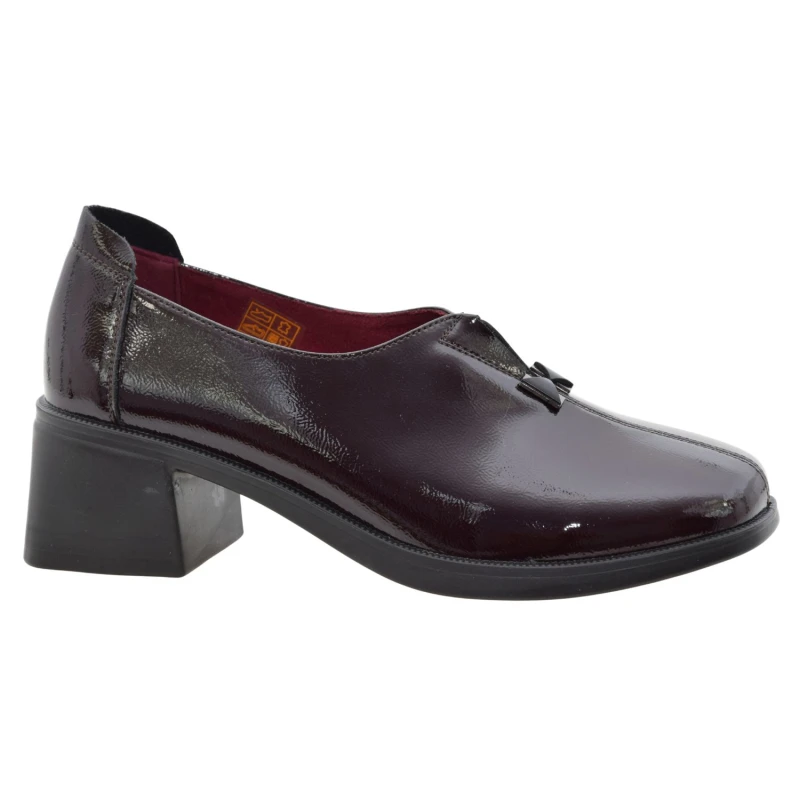 Eleganckie bordowe półbuty damskie z naturalnej skóry na obcasie PASS 1HJ90012B (1).jpg