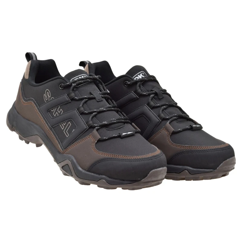Buty trekkingowe męskie DK VB17331 czarne brązowe softshell lekkie outdoor (2).jpg