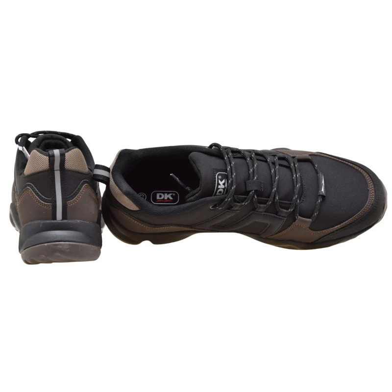 Buty trekkingowe męskie DK VB17331 czarne brązowe softshell lekkie outdoor (4).jpg