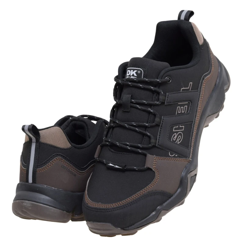 Buty trekkingowe męskie DK VB17331 czarne brązowe softshell lekkie outdoor (5).jpg