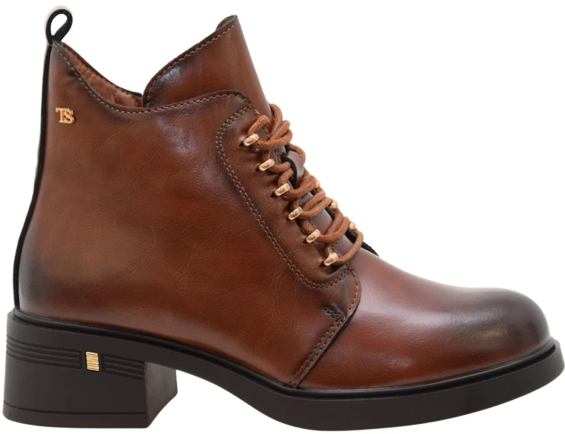 Eleganckie botki damskie ze skóry naturalnej czekoladowe T.SOKOLSKI Z26-288 (1).jpg