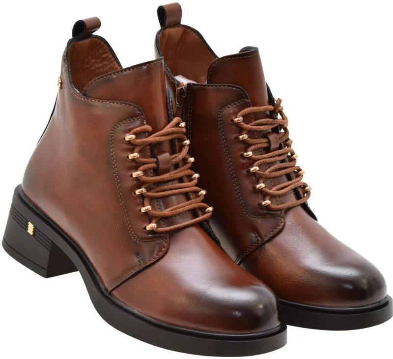 Eleganckie botki damskie ze skóry naturalnej czekoladowe T.SOKOLSKI Z26-288 (2).jpg