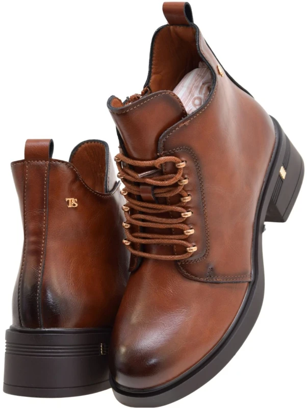 Eleganckie botki damskie ze skóry naturalnej czekoladowe T.SOKOLSKI Z26-288 (5).jpg