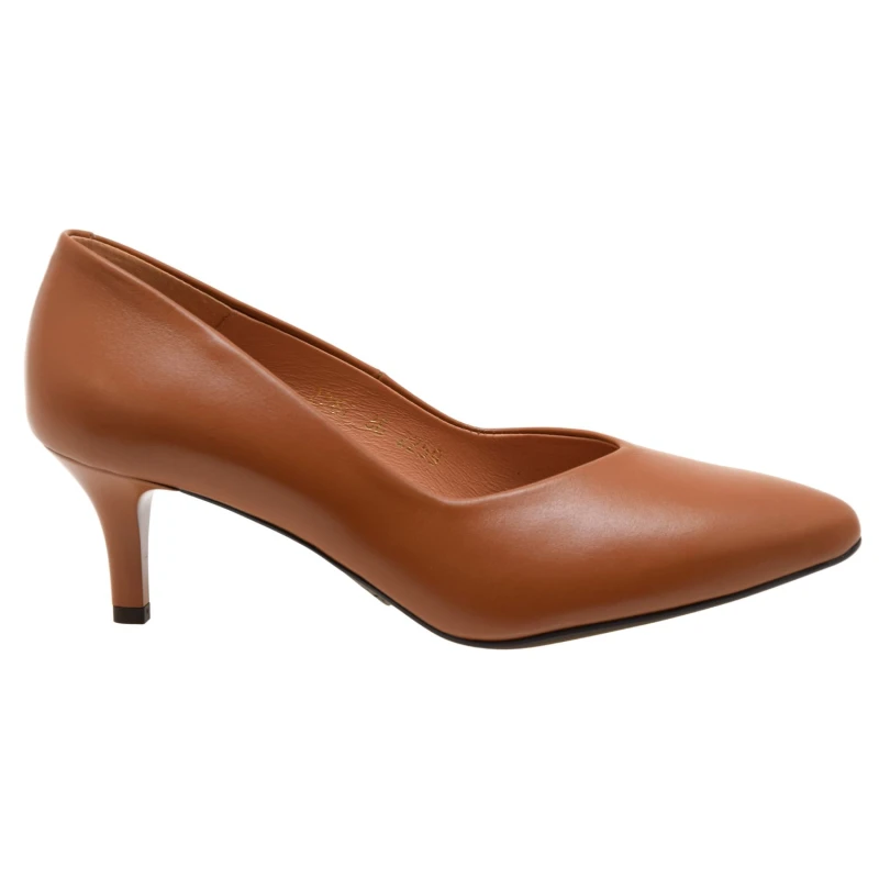 Czółenka damskie skórzane koniakowe CLASICO 2367 na niskiej szpilce 6 cm, eleganckie buty ze skóry naturalnej (1).jpg