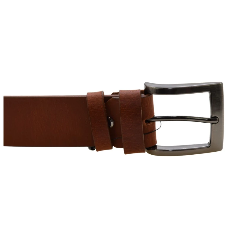 Jasnobrązowy pasek męski do jeansów i chinosów DILETTO PBW 12, skóra naturalna, elegancka klamra z bolcem, szerokość 3,8 cm (3).jpg