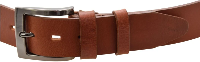 Pasek męski skórzany DILETTO PBW 12 jasnobrązowy ze skóry naturalnej licowej, szerokość 38 mm, klasyczna srebrna klamra (2).jpg