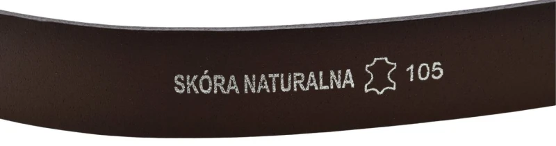 Pasek męski skórzany DILETTO PBW 12 ciemnobrązowy 38 mm ze skóry naturalnej licowej, klasyczna srebrna klamra z bolcem (4).jpg