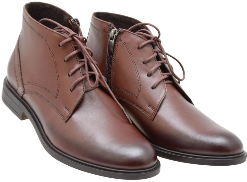 Trzewiki męskie skórzane brązowe AGDA 1631 ocieplane eleganckie buty za kostkę (2).jpg
