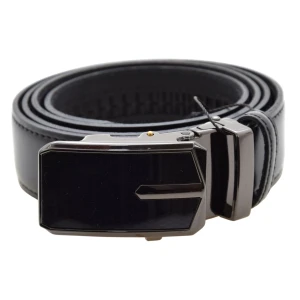 Pasek męski skórzany czarny 31 mm klamra automatyczna LA CONGA 314/30