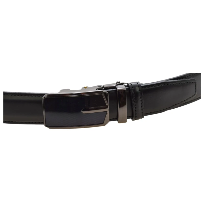 Czarny pasek męski ze skóry naturalnej LA CONGA 31430, szerokość 31 mm, klamra automatyczna (3).jpg
